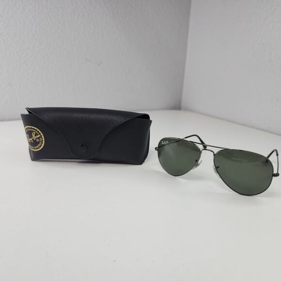 Ray-Ban Aviator RB3025 004/58 Gunmetal Polarized Sunglasses 58mm